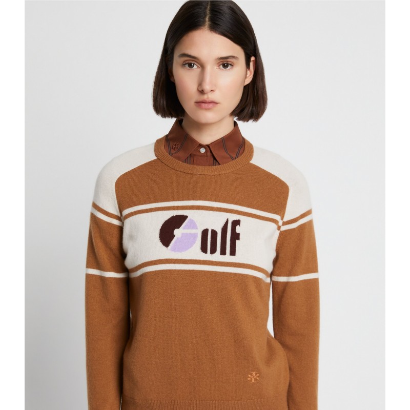 Cashmere Retro Golf Sweater