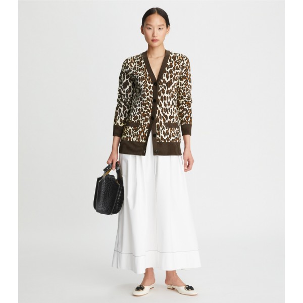 Reva Leopard Boyfriend Cardigan