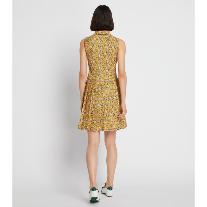 Printed Performance Pleated Golf Dress