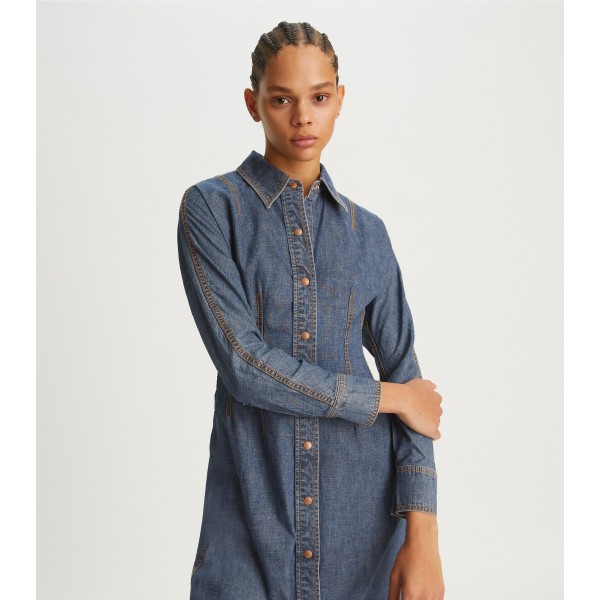 Denim Shirtdress