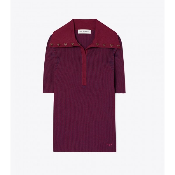 Plaited-Rib Polo