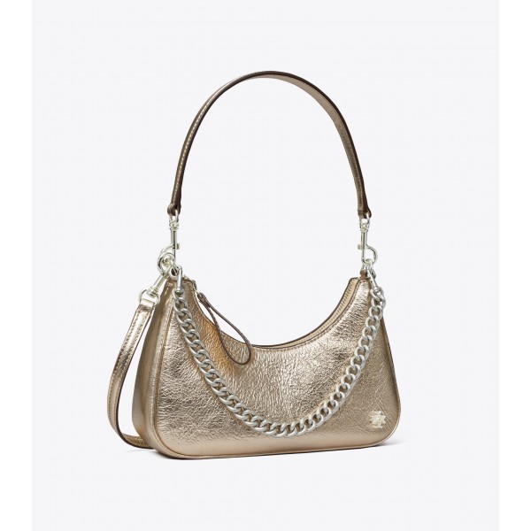 151 Mercer Metallic Small Crescent Bag