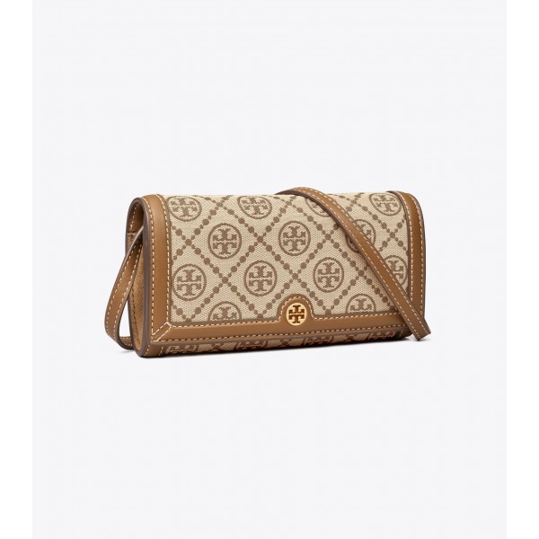 T Monogram Jacquard Wallet Crossbody