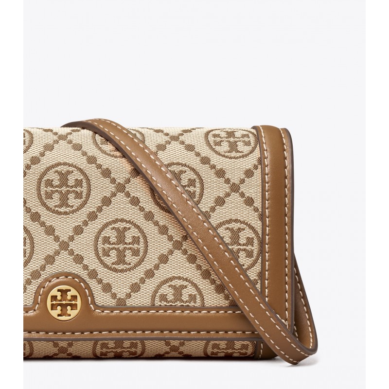 T Monogram Jacquard Wallet Crossbody