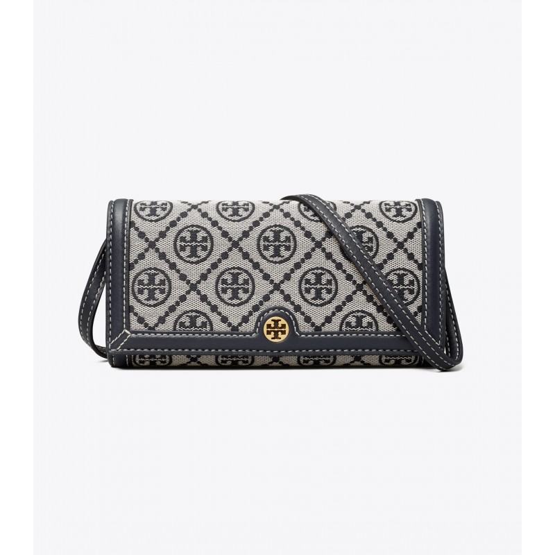 T Monogram Jacquard Wallet Crossbody