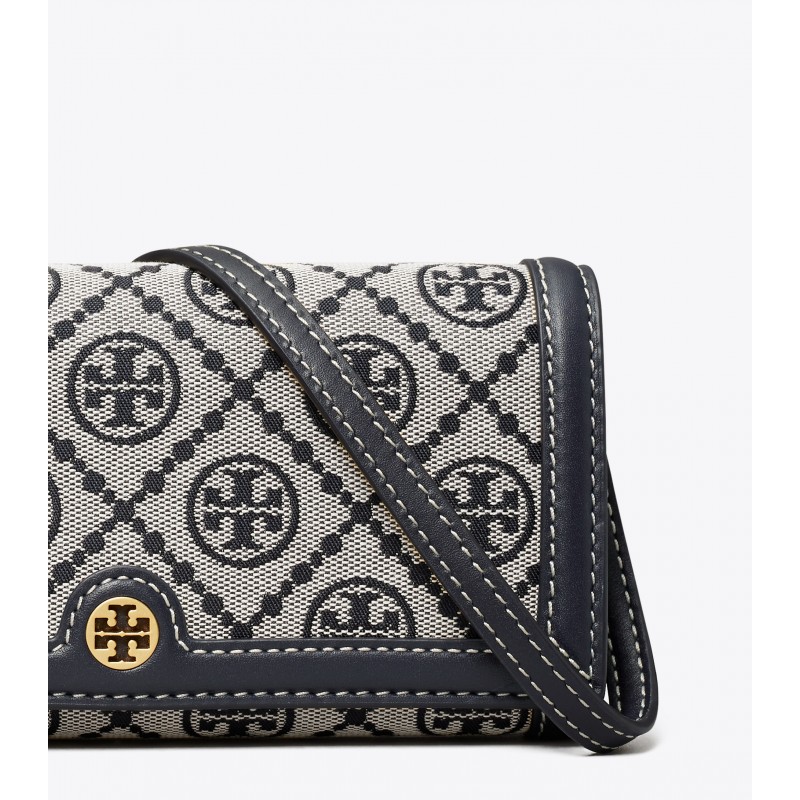 T Monogram Jacquard Wallet Crossbody