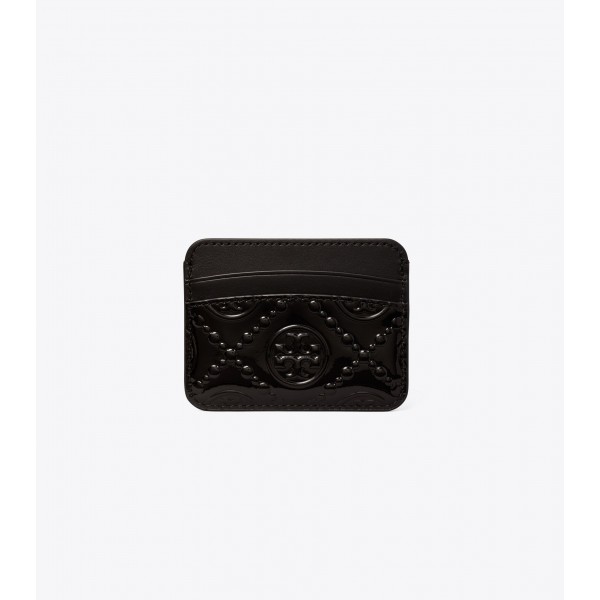 T Monogram Patent Card Case