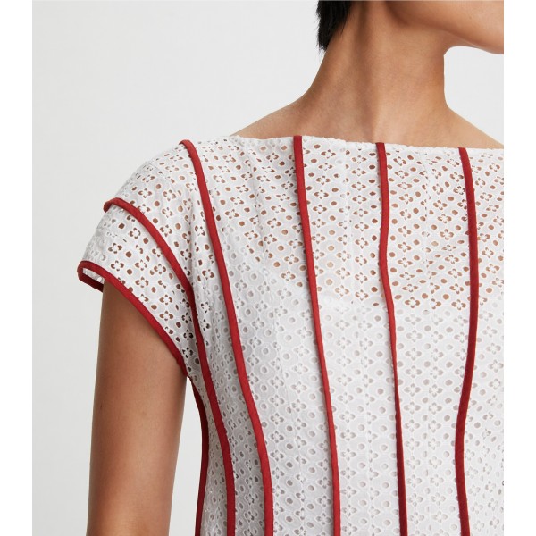 Honeycomb Eyelet Dress