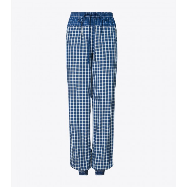 Picnic Plaid Silk Pant