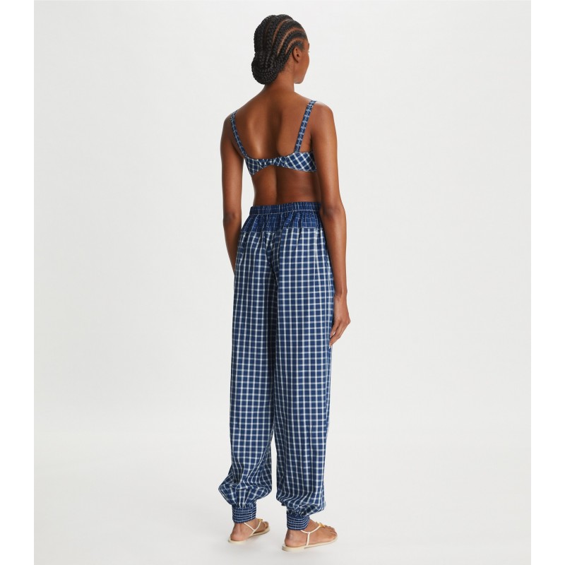 Picnic Plaid Silk Pant