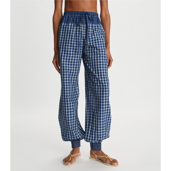 Picnic Plaid Silk Pant