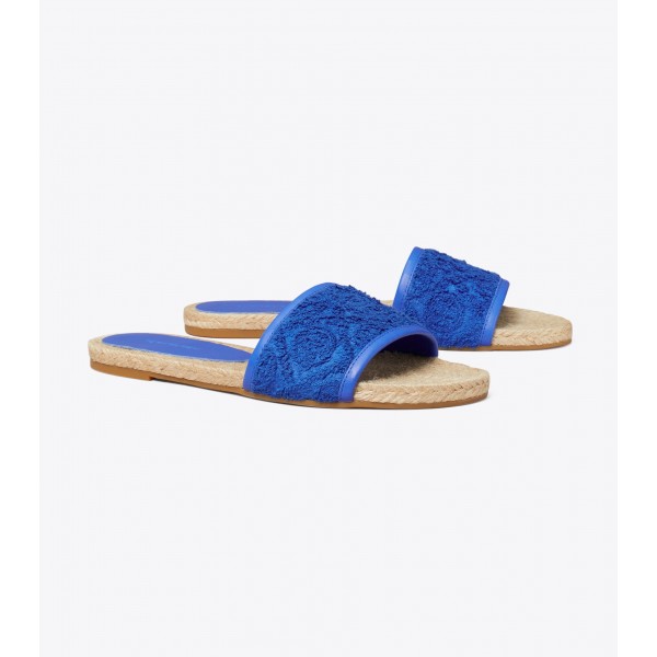 T Monogram Espadrille Slide