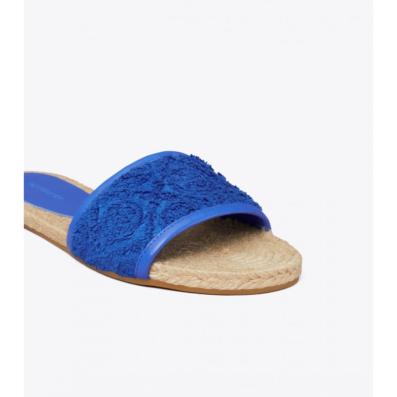 T Monogram Espadrille Slide