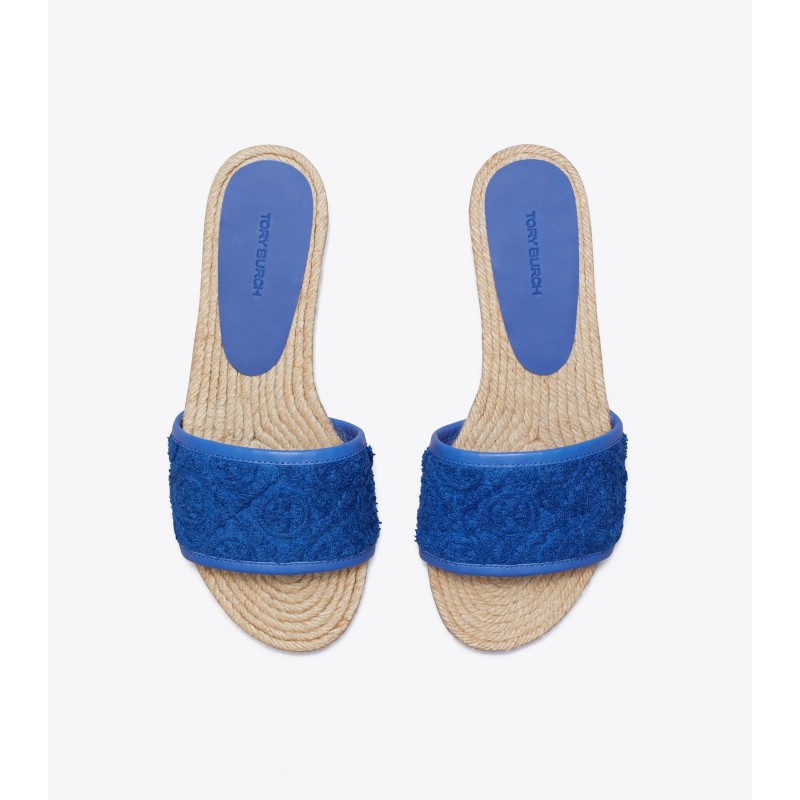 T Monogram Espadrille Slide