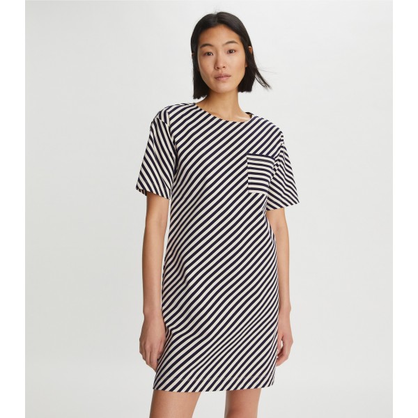 Pocket Stripe T-Shirt Dress