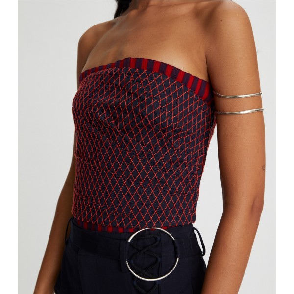 Plaited-Rib Bandeau