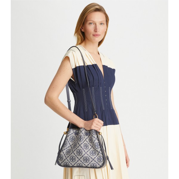 T Monogram Jacquard Bell Bag