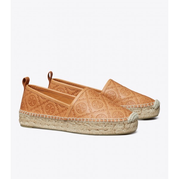 T Monogram Platform Espadrille