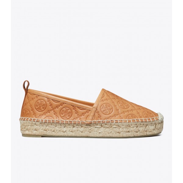 T Monogram Platform Espadrille