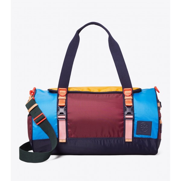 Ripstop Nylon Color-Block Duffle Bag