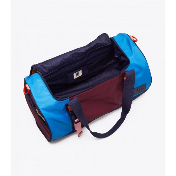 Ripstop Nylon Color-Block Duffle Bag