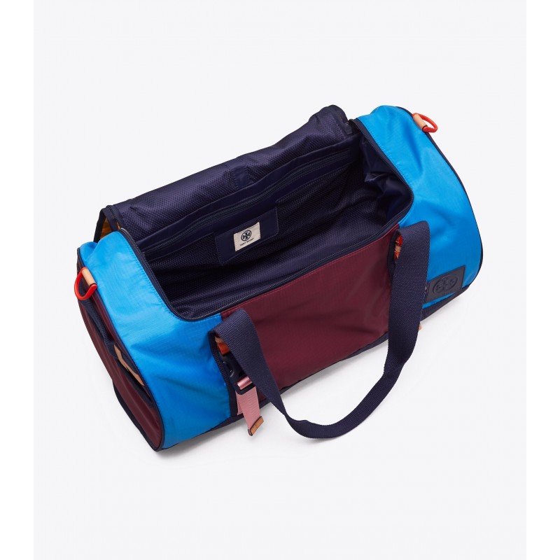 Ripstop Nylon Color-Block Duffle Bag