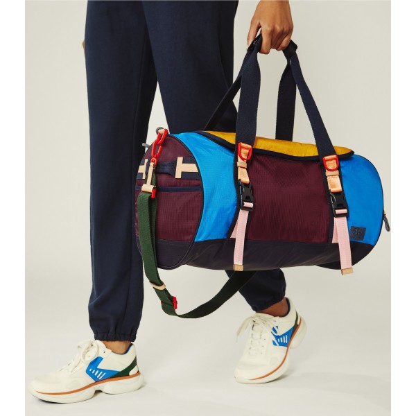 Ripstop Nylon Color-Block Duffle Bag