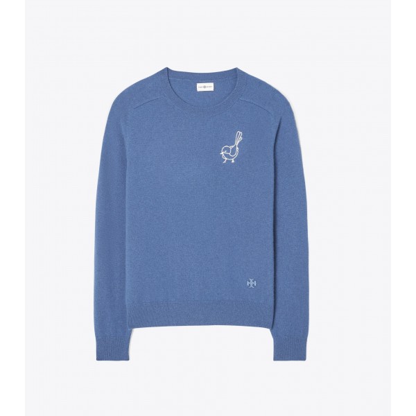Cashmere Raglan Birdie Sweater