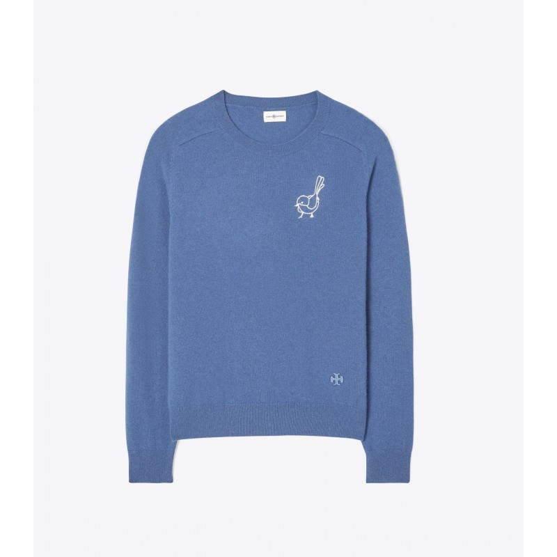 Cashmere Raglan Birdie Sweater