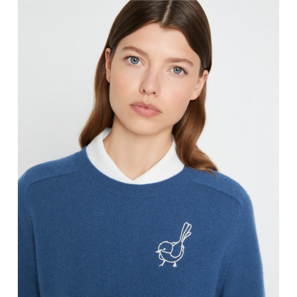 Cashmere Raglan Birdie Sweater