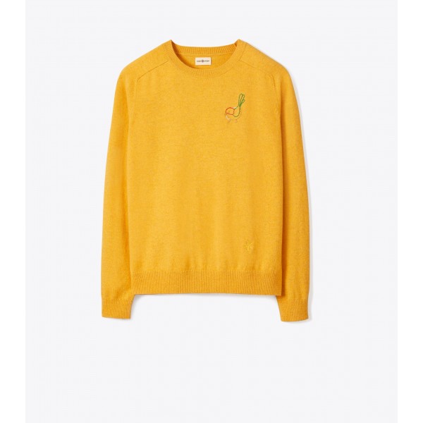 Cashmere Raglan Birdie Sweater