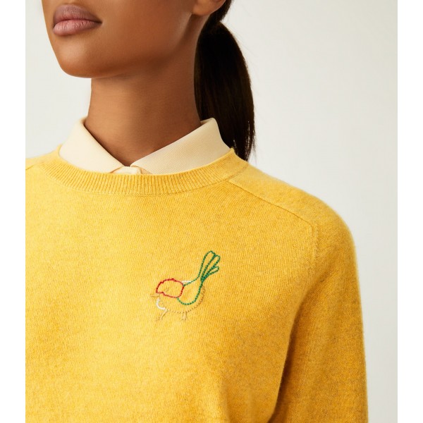 Cashmere Raglan Birdie Sweater