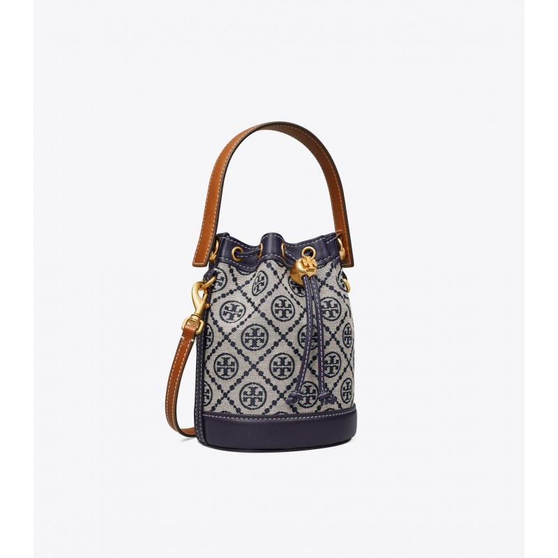 T Monogram Jacquard Mini Bucket Bag