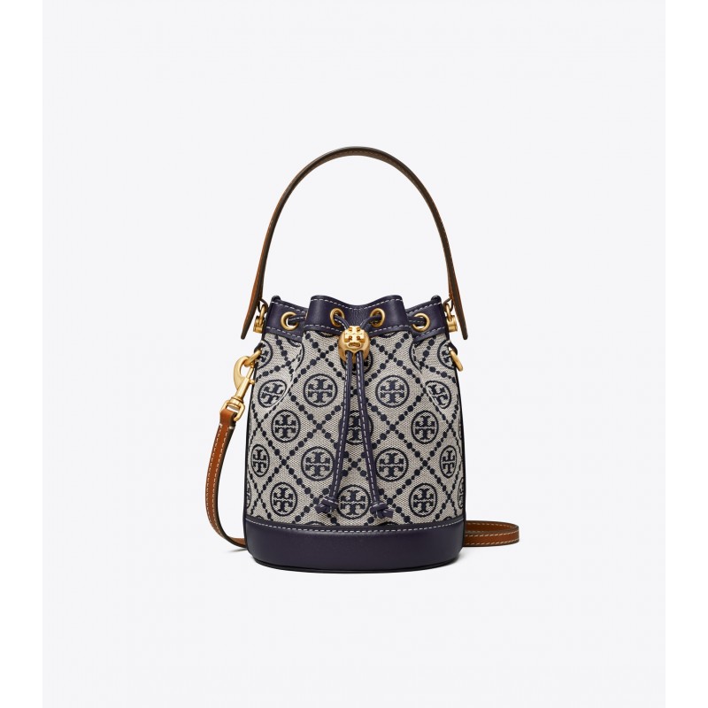 T Monogram Jacquard Mini Bucket Bag