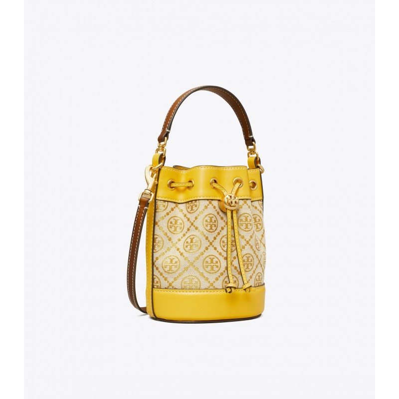 T Monogram Jacquard Mini Bucket Bag