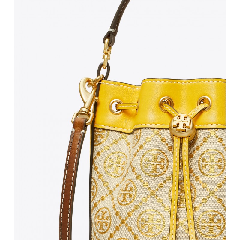 T Monogram Jacquard Mini Bucket Bag