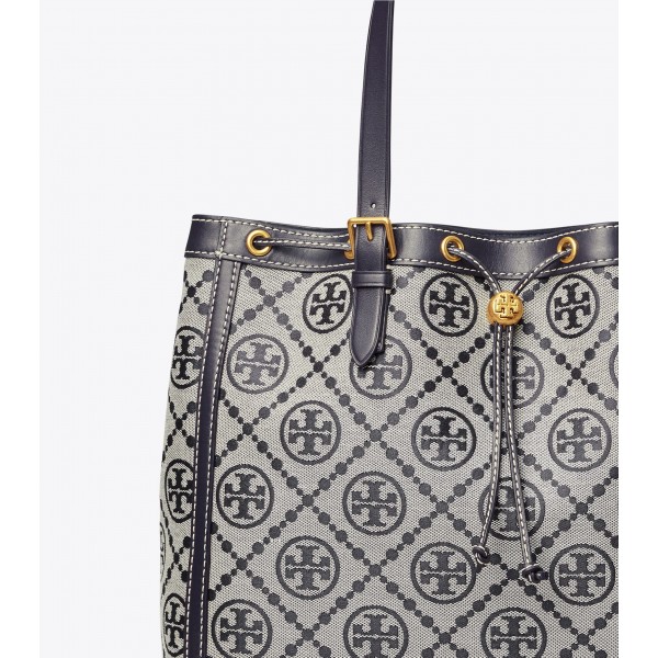 T Monogram Jacquard Tote Bag