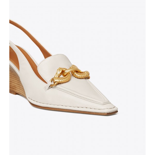 Jessa Pointy-Toe Slingback Wedge