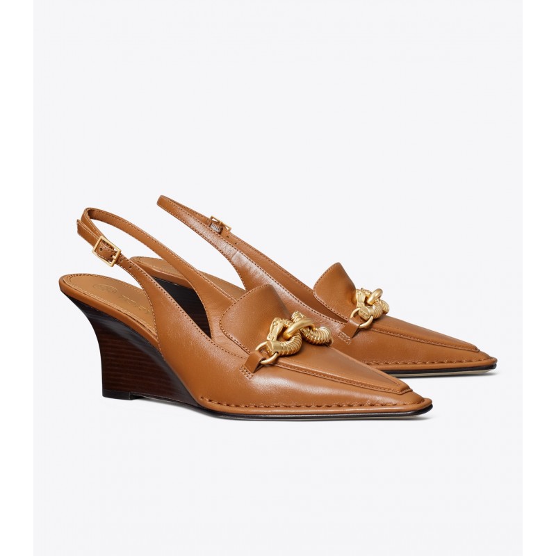 Jessa Pointy-Toe Slingback Wedge