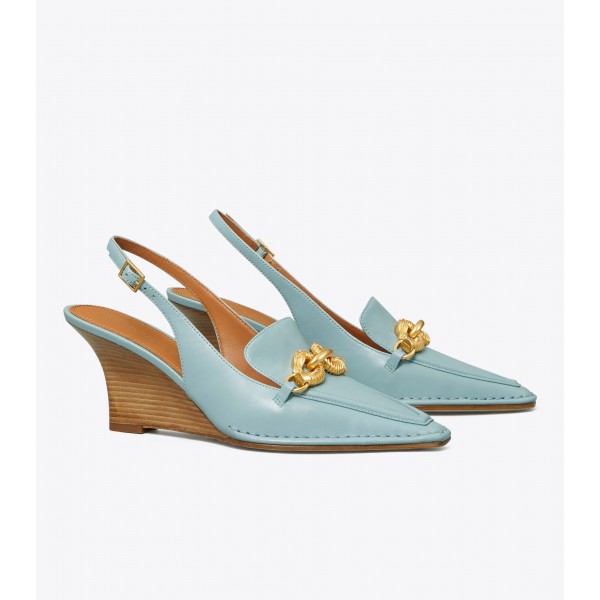 Jessa Pointy-Toe Slingback Wedge