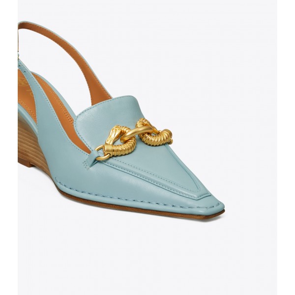 Jessa Pointy-Toe Slingback Wedge