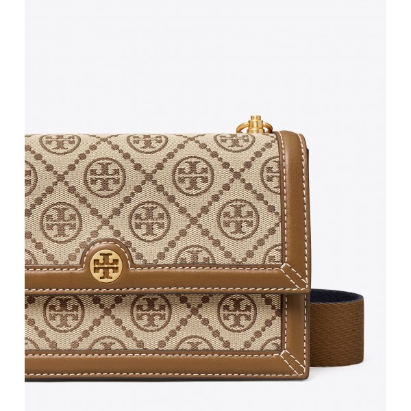 T Monogram Jacquard Mini Shoulder Bag