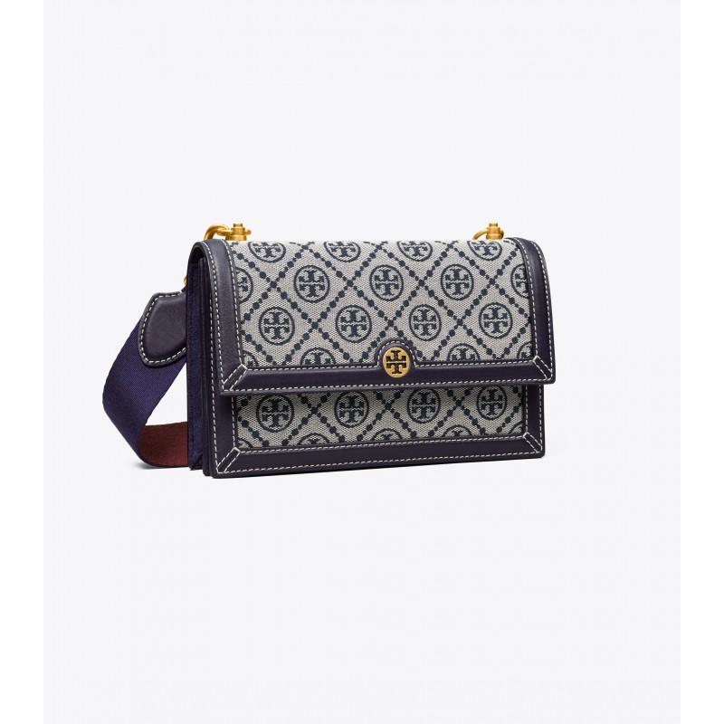 T Monogram Jacquard Mini Shoulder Bag