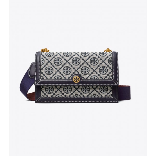 T Monogram Jacquard Mini Shoulder Bag