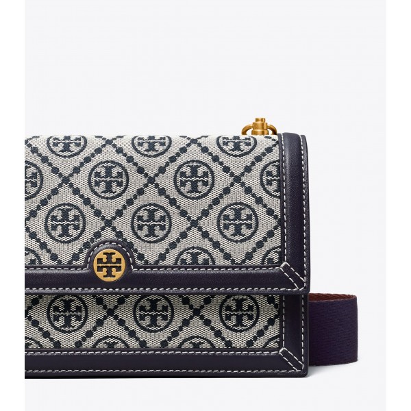 T Monogram Jacquard Mini Shoulder Bag