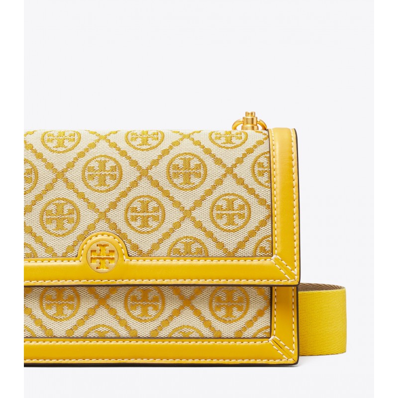 T Monogram Jacquard Mini Shoulder Bag