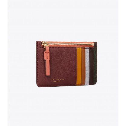 Perry Color-Block Top-Zip Card Case