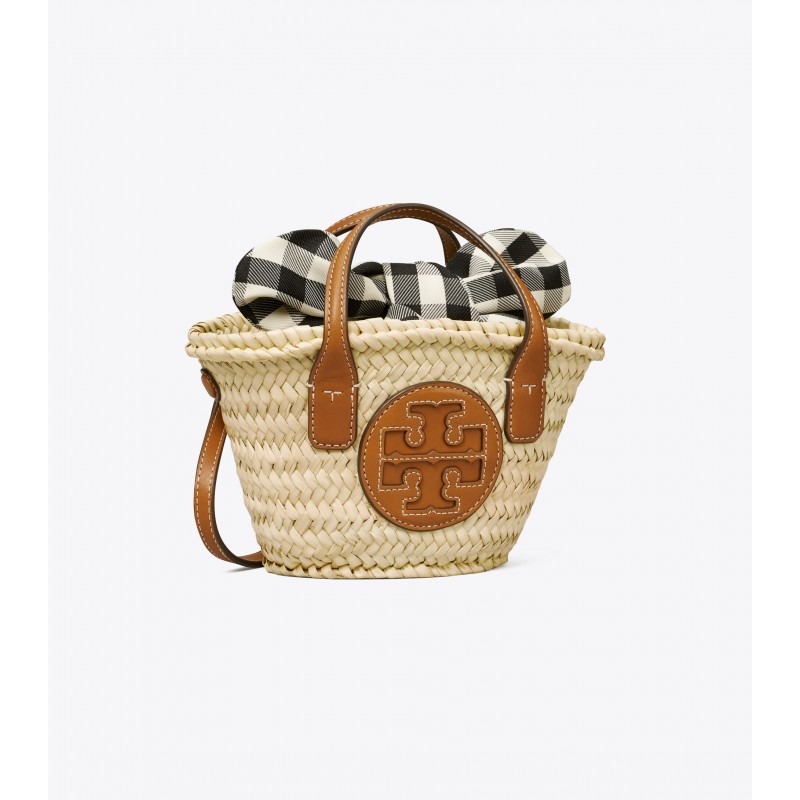 Ella Straw Basket Micro Tote Bag