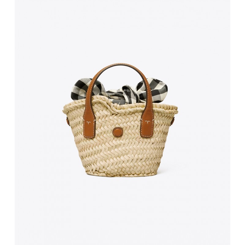 Ella Straw Basket Micro Tote Bag