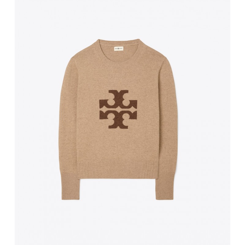 Cashmere Logo Crewneck Sweater